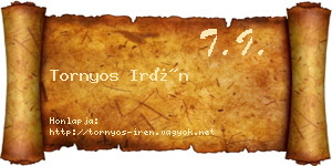 Tornyos Irén névjegykártya